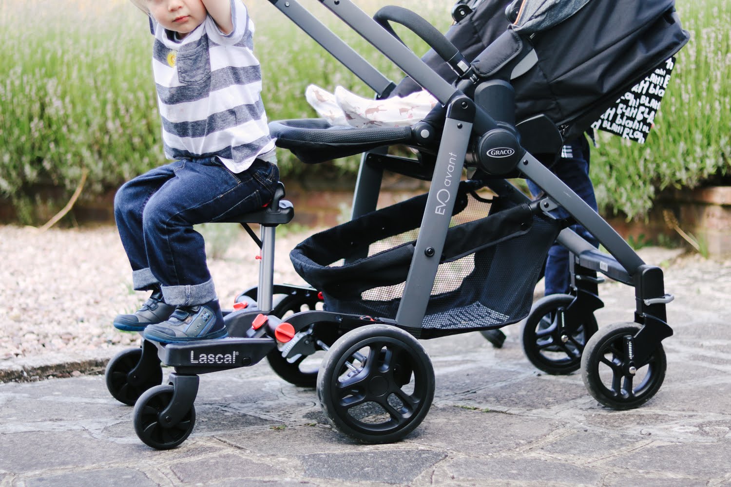 Ride On Pram Buggy Board With Saddle Or Seat To Fit Mothercare Duo-lite Twin 